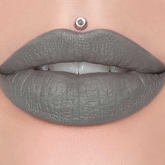 JEFFREE STAR Velvet Trap Lip Stick in Drill Sergeant Gray Soft Matte 3.3G - NIB - Picture 3 of 9